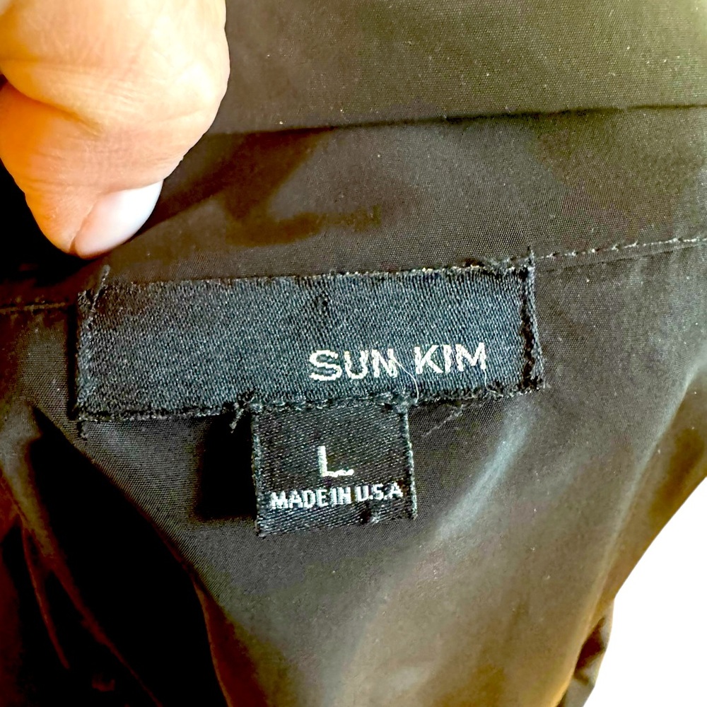 Sun Kim Lightweight Black Mid-length  Jacket. Size L. VGUC - Picture 7 of 11